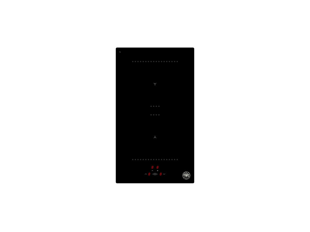 Built-in induction cooktop Bertazzoni P302IB2NE, 2 zones, 30 cm, Black