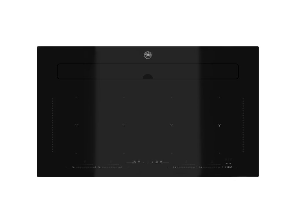 Built-in Induction Hob Bertazzoni with Integrated Extractor, 80 cm, Black
