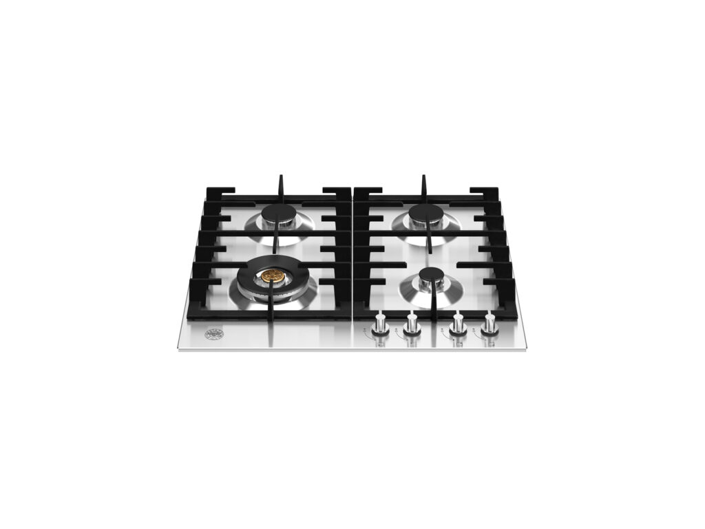 Built-in gas cooktop Bertazzoni, wok burner, 60 cm, stainless steel