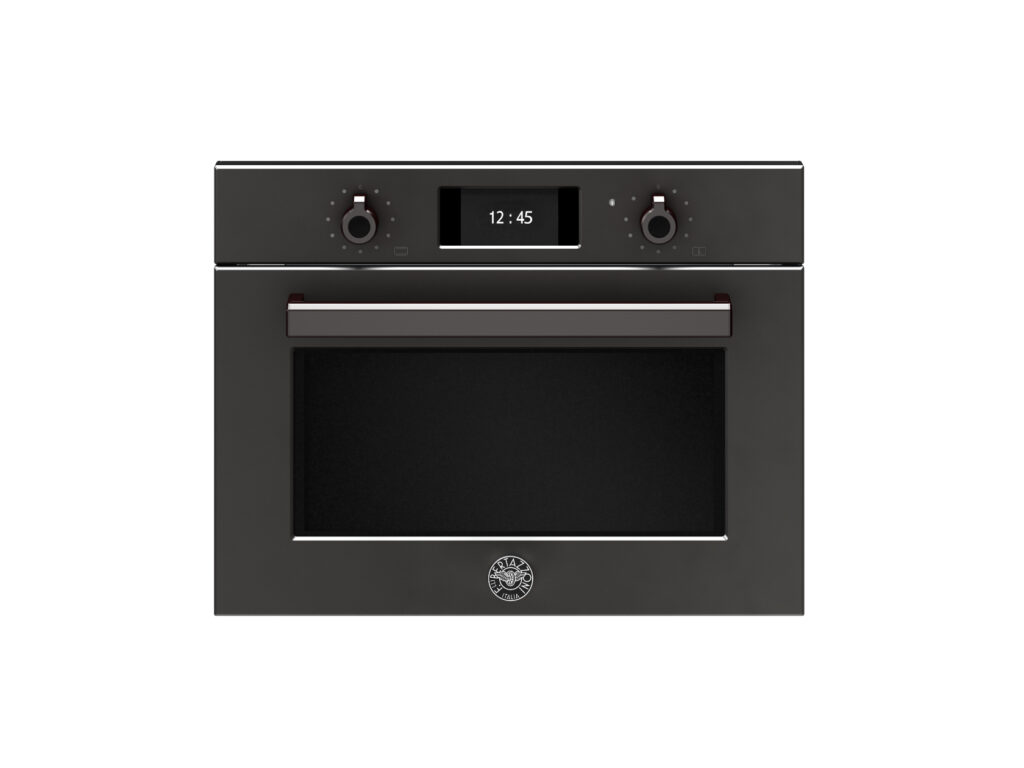 Compact Oven Bertazzoni Professional, Combined with Microwave Oven, 60x45 cm, Carbonio