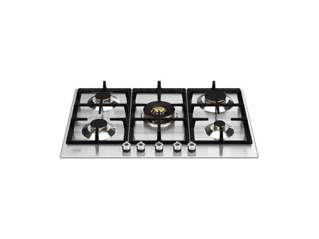 Gas Cooktop Bertazzoni Professional 75 cm with Wok Burner, Stainless Steel