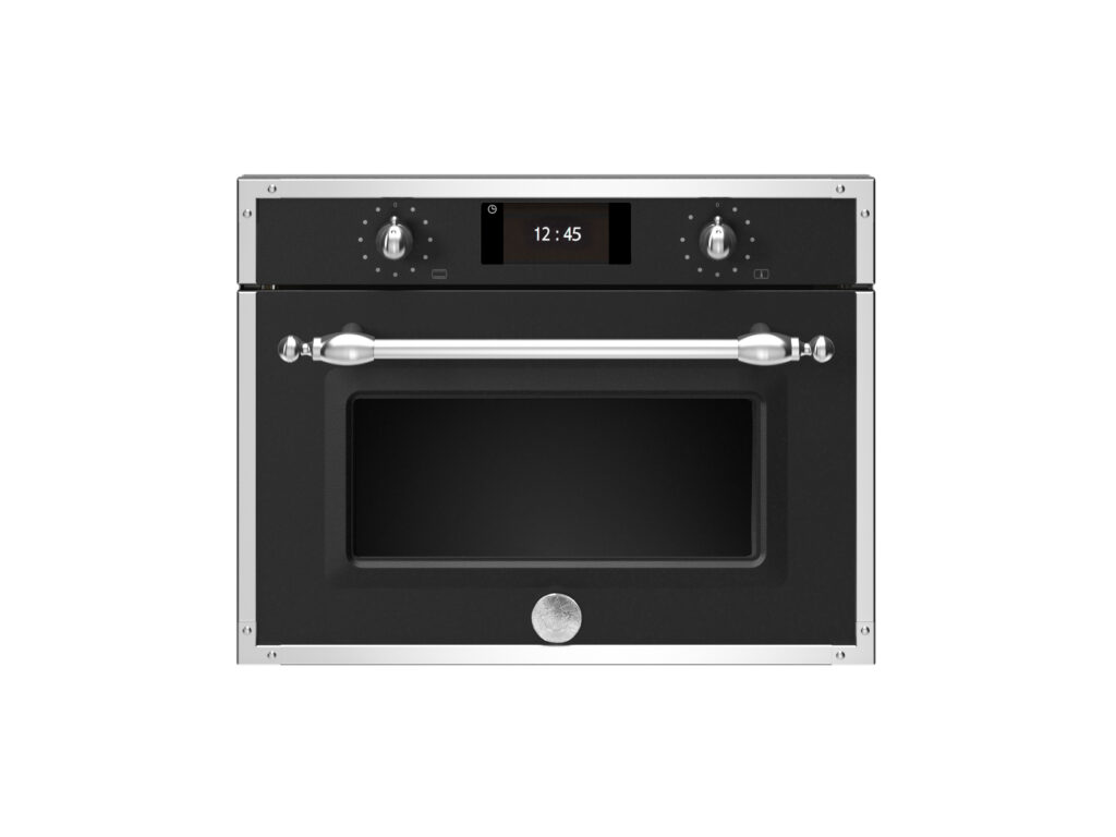 Combined Microwave Oven Bertazzoni Heritage 60x45 cm with TFT Display, Black