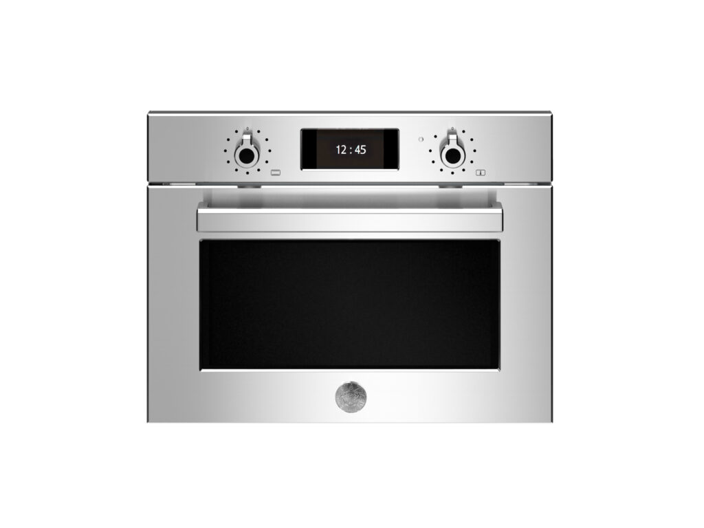 Combined Steam Oven Bertazzoni Professional 60x45 cm with TFT Display, Stainless Steel