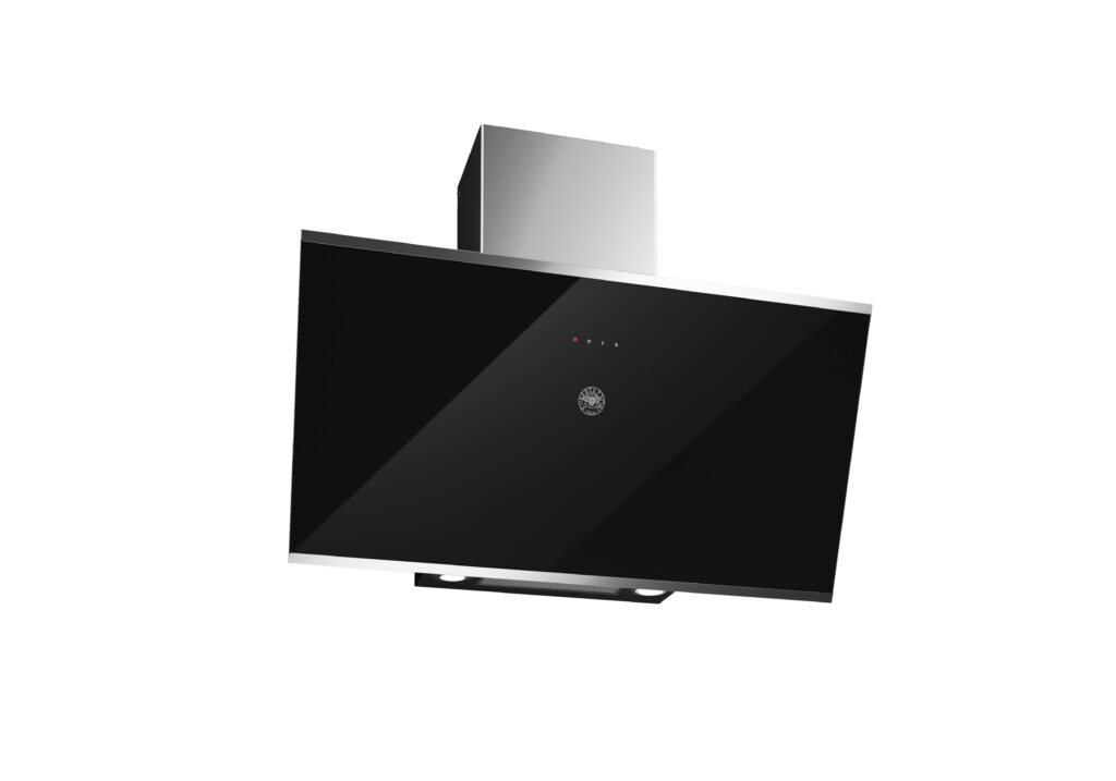 90 cm vertical inclined hood, Black