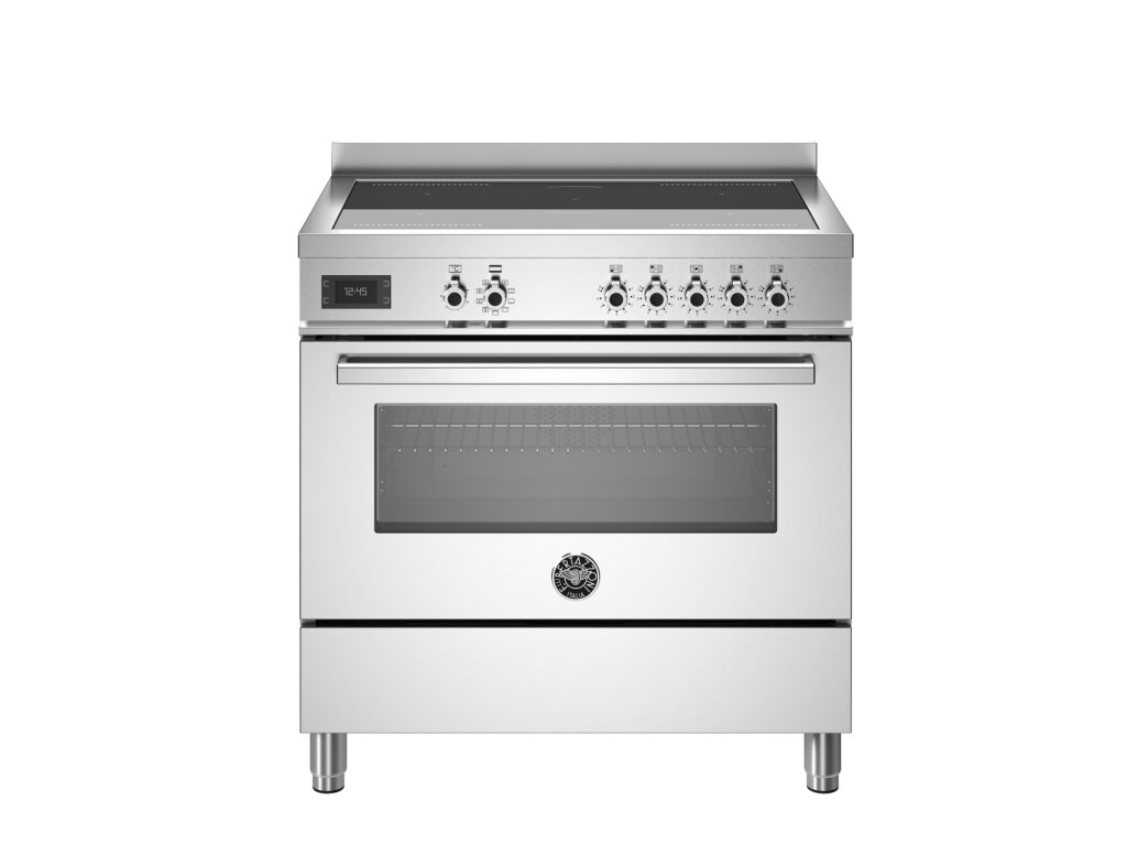 Bertazzoni Professional 90 cm Induction Range with Electric Oven, Stainless Steel