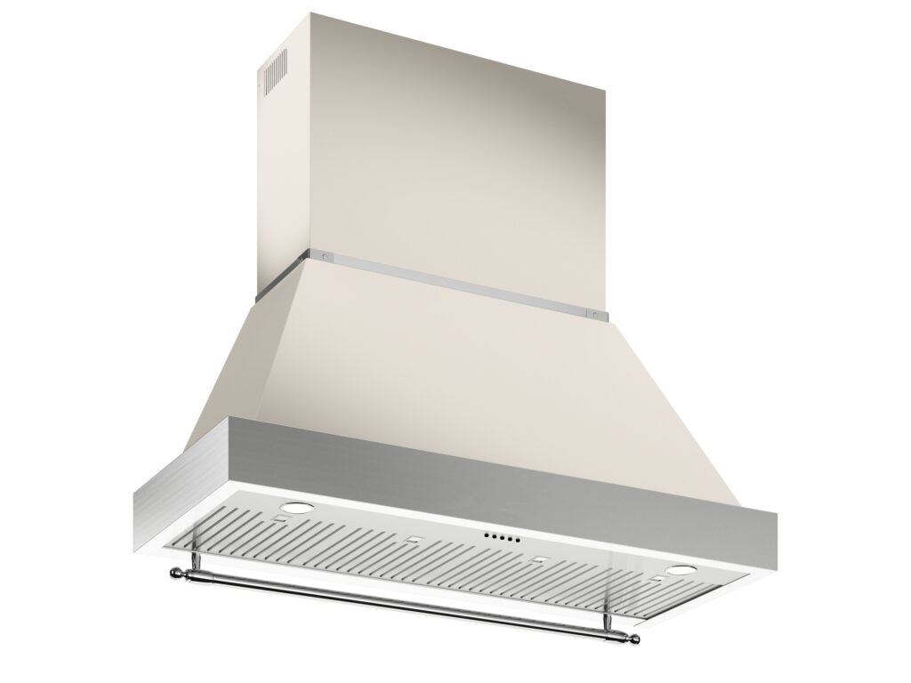 Bertazzoni Heritage 120 cm Wall-Mounted Hood, 1 Motor, Ivory