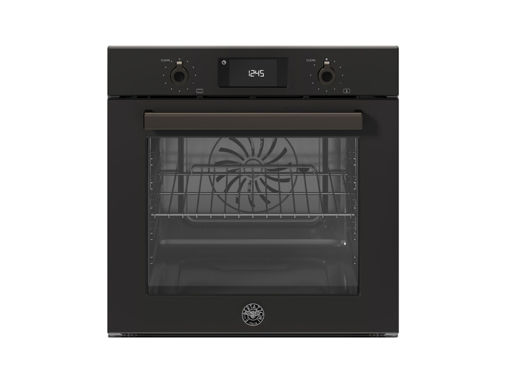 Built-in Oven Bertazzoni Professional 60 cm, electric, pyrolytic cleaning, LCD display, Carbonio