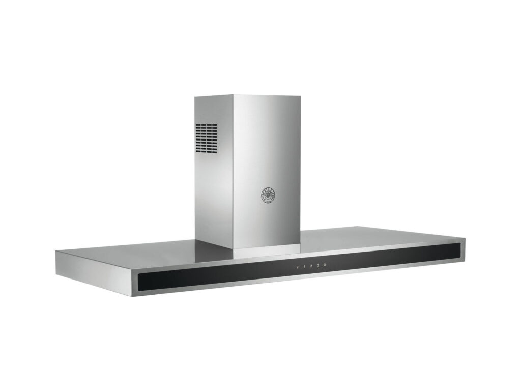 T-shaped wall hood Bertazzoni, 1 motor, 800 m³/h, 120 cm, Stainless steel