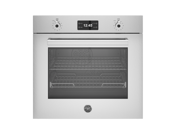 Bertazzoni Professional electric built-in oven, 76 cm, pyrolytic cleaning, 11 modes, touch and mechanical controls, Stainless steel