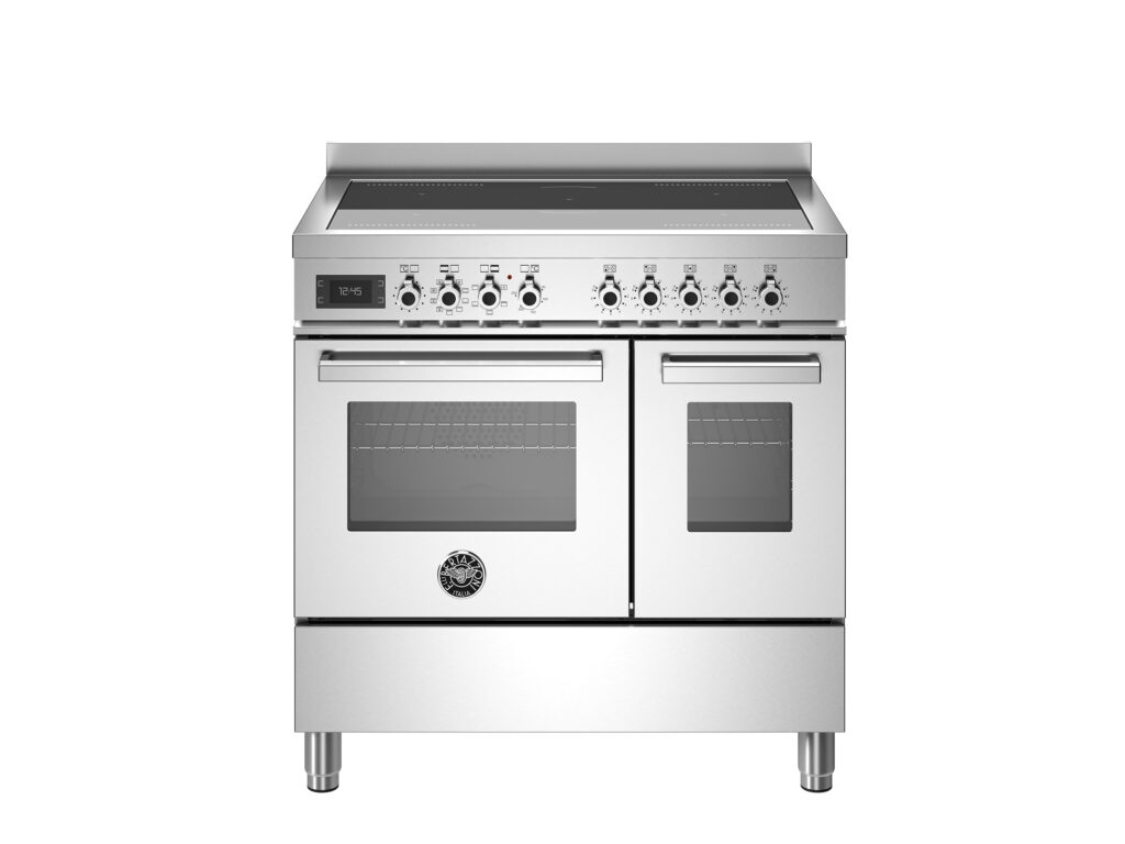 Bertazzoni Professional 90 cm Range with Induction Cooktop and Two Electric Ovens, Standard