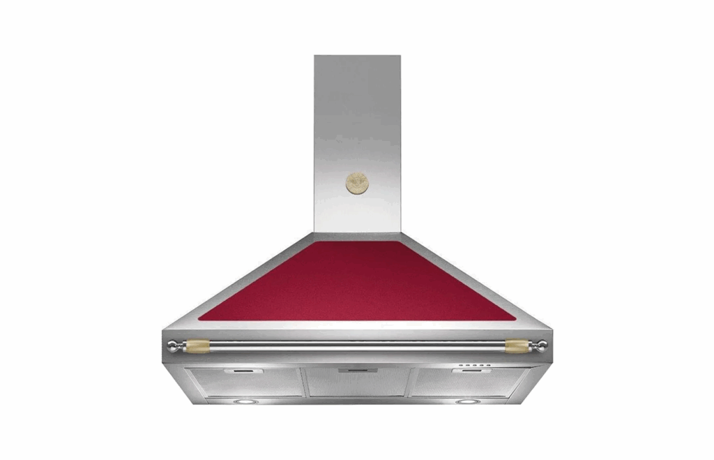 Bertazzoni Heritage series K100HERVIA hood, 100 cm, Matte Burgundy